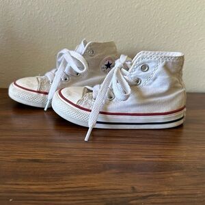 White high top converse toddler